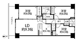 新丸子パーク・ホームズ 3LDKの間取図画像