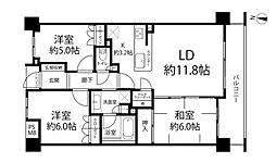 レクセル千川 3LDKの間取図画像