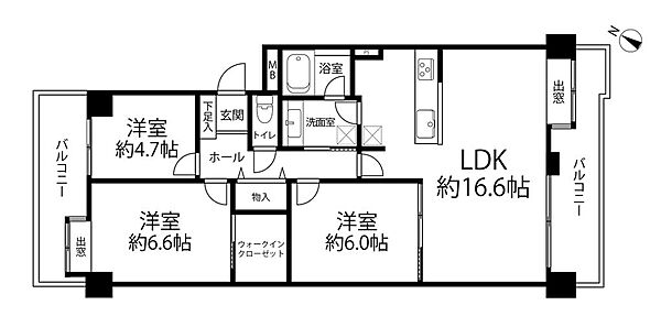 間取りを拡大表示