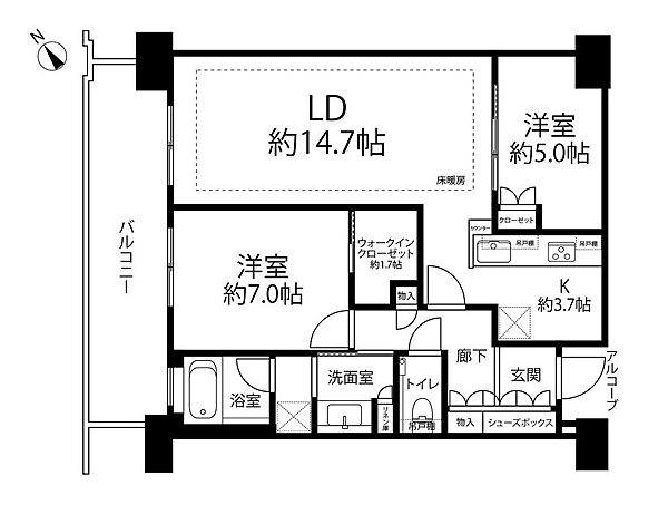 間取りを拡大表示