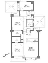 間取図画像 3LDK