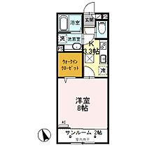 ルビー　Ｄ  ｜ 群馬県前橋市下大島町（賃貸アパート1R・1階・33.34㎡） その2