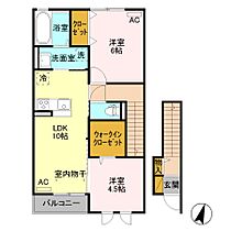 グラッツェ  ｜ 群馬県前橋市総社町総社（賃貸アパート2LDK・2階・57.52㎡） その2