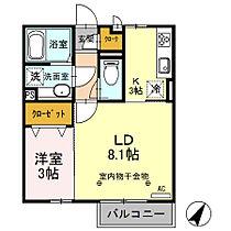 シャトレグラン  ｜ 群馬県前橋市駒形町（賃貸アパート1LDK・2階・35.10㎡） その2