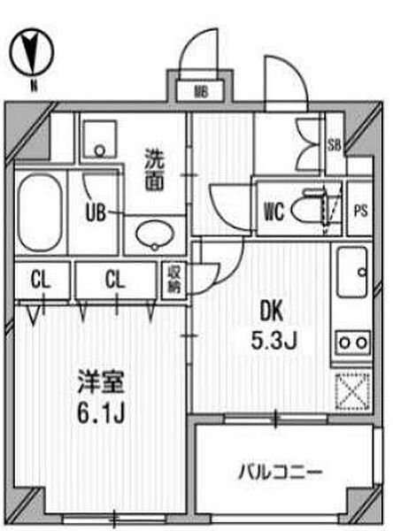 東京都港区芝５丁目(賃貸マンション1DK・4階・33.15㎡)の写真 その2