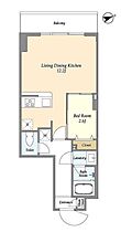 東京都江東区亀戸５丁目43-4（賃貸マンション1LDK・5階・36.38㎡） その2