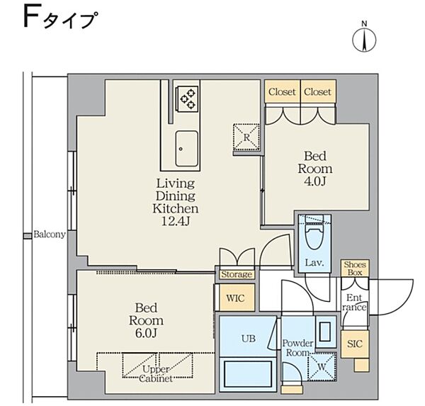 東京都荒川区東日暮里４丁目(賃貸マンション2LDK・8階・51.12㎡)の写真 その2