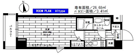 東京都台東区鳥越１丁目7-2（賃貸マンション1K・8階・26.68㎡） その2