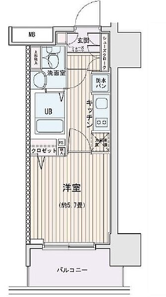 東京都墨田区江東橋３丁目(賃貸マンション1K・11階・21.42㎡)の写真 その2