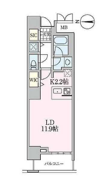 東京都荒川区南千住４丁目(賃貸マンション1K・13階・37.14㎡)の写真 その2