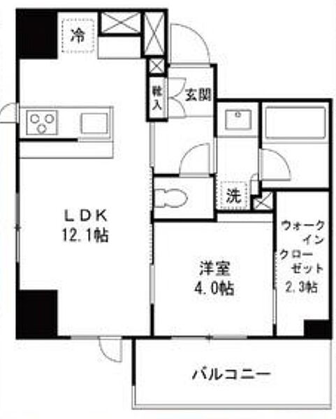 東京都中央区佃２丁目(賃貸マンション1LDK・5階・40.09㎡)の写真 その2