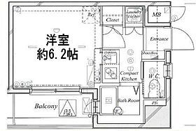 東京都中央区月島３丁目13-6（賃貸マンション1K・2階・20.73㎡） その2