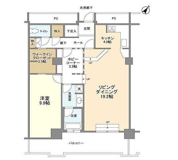 東京都中央区日本橋浜町３丁目(賃貸マンション1SLDK・39階・90.97㎡)の写真 その2