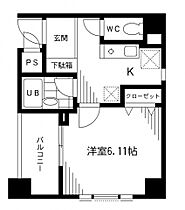 東京都千代田区富士見２丁目1-9（賃貸マンション1K・8階・22.33㎡） その2