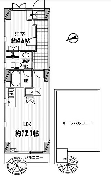 東京都品川区中延５丁目(賃貸マンション1LDK・2階・40.92㎡)の写真 その2