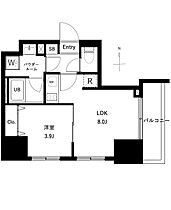 東京都北区王子１丁目19-5（賃貸マンション1LDK・9階・30.87㎡） その2