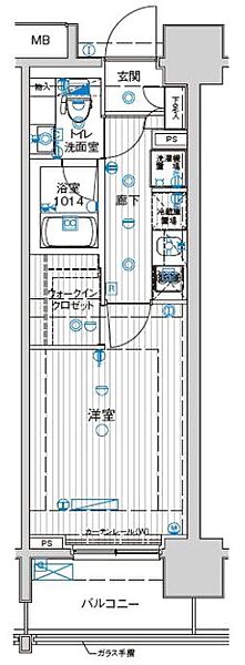 東京都江東区東雲１丁目(賃貸マンション1K・11階・24.50㎡)の写真 その2