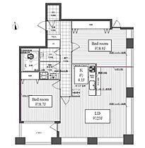 東京都港区三田１丁目1-12（賃貸マンション2LDK・22階・100.99㎡） その2