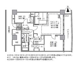 東京都港区海岸１丁目1-1（賃貸マンション3LDK・10階・80.78㎡） その2