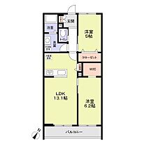 東京都新宿区富久町4-5（賃貸アパート2LDK・3階・57.13㎡） その2