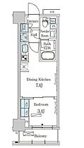 東京都江東区塩浜２丁目4-35（賃貸マンション1DK・9階・28.82㎡） その2