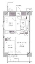 東京都港区海岸３丁目16-1（賃貸マンション2LDK・1階・51.80㎡） その2