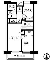 東京都品川区上大崎２丁目24-1（賃貸マンション2LDK・6階・60.50㎡） その2