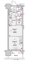 東京都江東区東砂２丁目11-11（賃貸マンション2K・12階・25.51㎡） その2