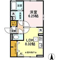 東京都江東区亀戸３丁目25-2（賃貸アパート1LDK・1階・35.83㎡） その2