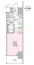 東京都新宿区新小川町1-16（賃貸マンション1K・8階・26.32㎡） その2