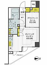 東京都新宿区左門町14-61（賃貸マンション1DK・15階・32.47㎡） その2