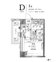 東京都大田区西蒲田６丁目34-2（賃貸マンション1K・8階・20.34㎡） その2