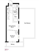 東京都新宿区大京町12-10（賃貸マンション1DK・4階・25.96㎡） その2