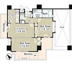 東京都品川区西品川３丁目21-8（賃貸マンション2LDK・13階・53.29㎡） その2