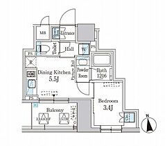 東京都千代田区神田司町２丁目19-1（賃貸マンション1DK・8階・25.11㎡） その2