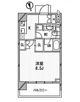 東京都港区東麻布３丁目10-1（賃貸マンション1K・8階・27.58㎡） その2