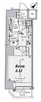 東京都江東区深川１丁目5-13（賃貸マンション1K・5階・25.74㎡） その2