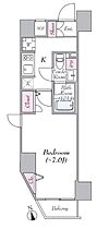 東京都港区芝４丁目マンション（賃貸マンション1K・5階・25.51㎡） その2