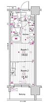 東京都江東区東砂２丁目11-11（賃貸マンション2K・13階・25.51㎡） その2