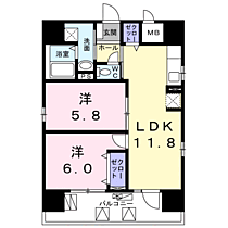 東京都荒川区西日暮里６丁目53-4（賃貸マンション2LDK・2階・53.04㎡） その2