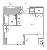 東京都新宿区四谷１丁目24（賃貸マンション1R・11階・29.73㎡） その2