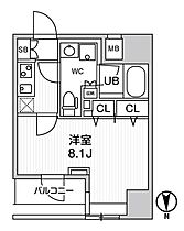 東京都台東区鳥越１丁目15-6（賃貸マンション1K・5階・26.43㎡） その2