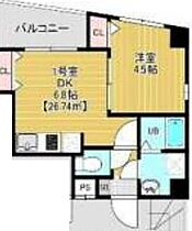 東京都台東区清川１丁目18-8（賃貸マンション1DK・6階・26.74㎡） その2