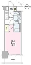 東京都新宿区新小川町1-16（賃貸マンション1K・8階・25.76㎡） その2