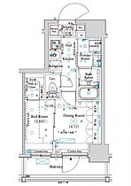 東京都新宿区左門町12-8（賃貸マンション2K・5階・26.04㎡） その2