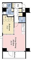 東京都港区海岸３丁目6-32（賃貸マンション1LDK・8階・53.39㎡） その2