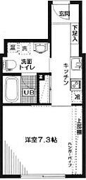 都営三田線 春日駅 徒歩5分の賃貸マンション 3階ワンルームの間取り