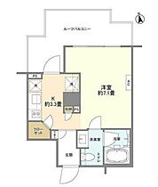 東京都港区六本木５丁目16-23（賃貸マンション1LDK・4階・26.65㎡） その2