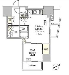 JR京浜東北・根岸線 大森駅 徒歩2分の賃貸マンション 5階1LDKの間取り
