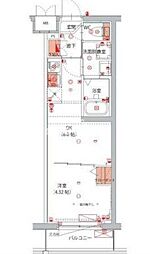 東京メトロ丸ノ内線 四谷三丁目駅 徒歩7分の賃貸マンション 5階1DKの間取り